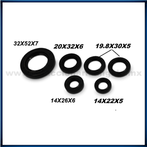 Juego de Retenes Carcazas Para moto Italika ATV 150