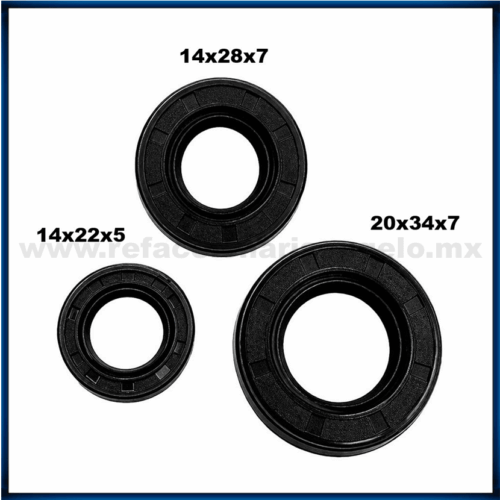 Juego de Retenes Carcazas para moto Vento Nitrox 300 T3 Crossmax 300