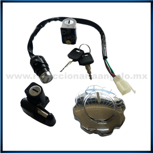 Switch Llave Encendido Kit Completo P/Italika FT 150 Delivery