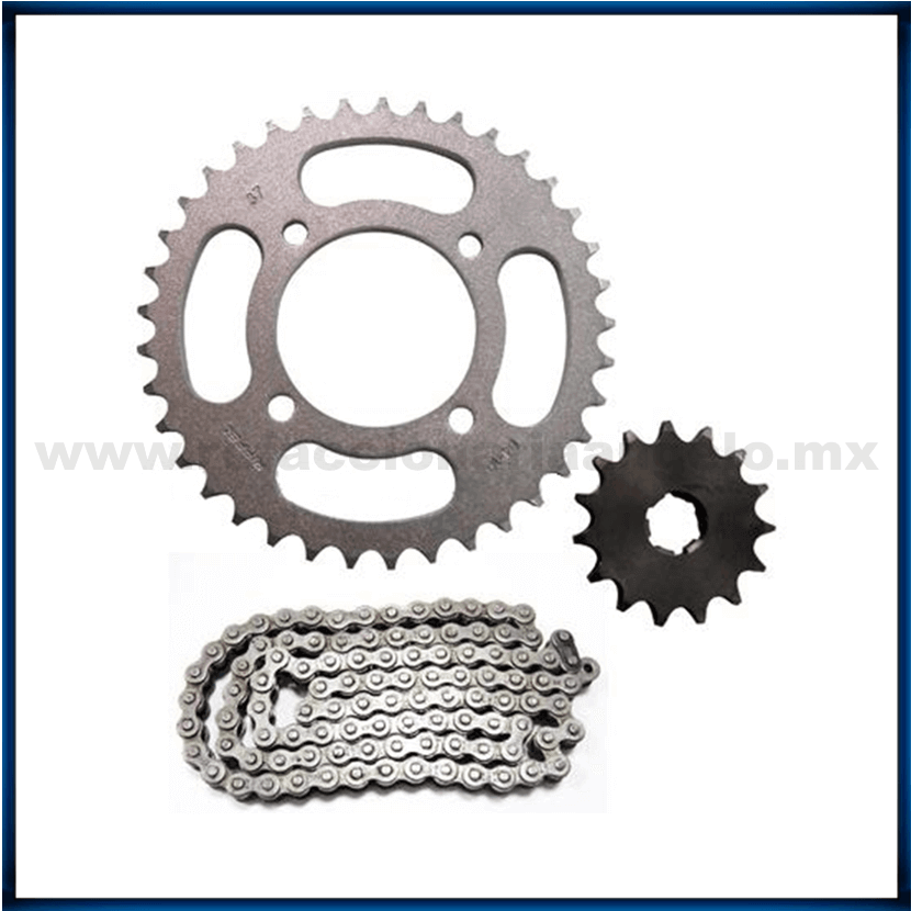 Kit de Engranes 38X15/ 428X104 P/Italika 125Z Moto Refaccionaria